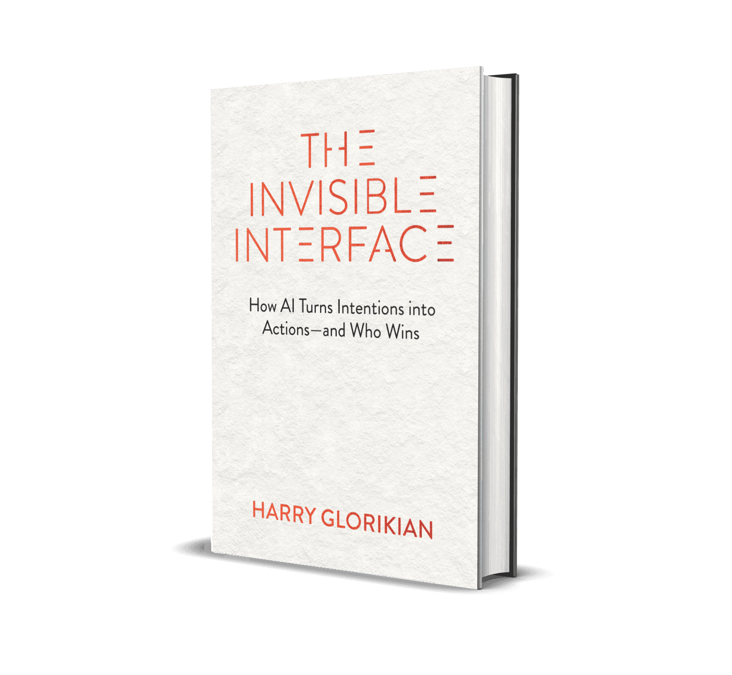 The Invisible Interface 3D book cover by Harry Glorikian